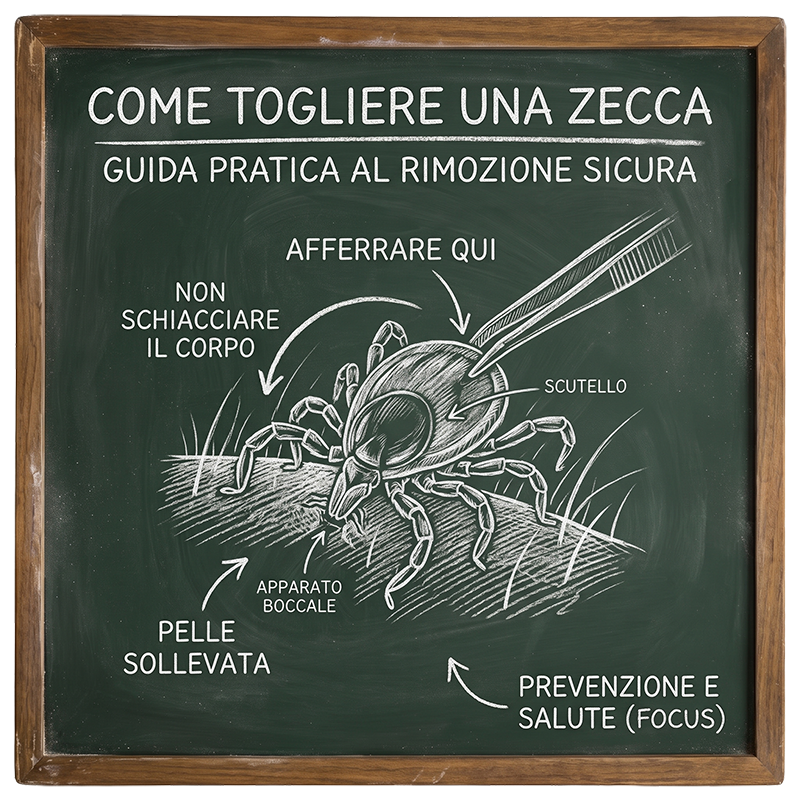 Come togliere una zecca