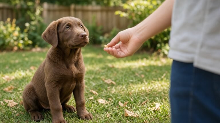 cane attento durante una sessione di addestramento